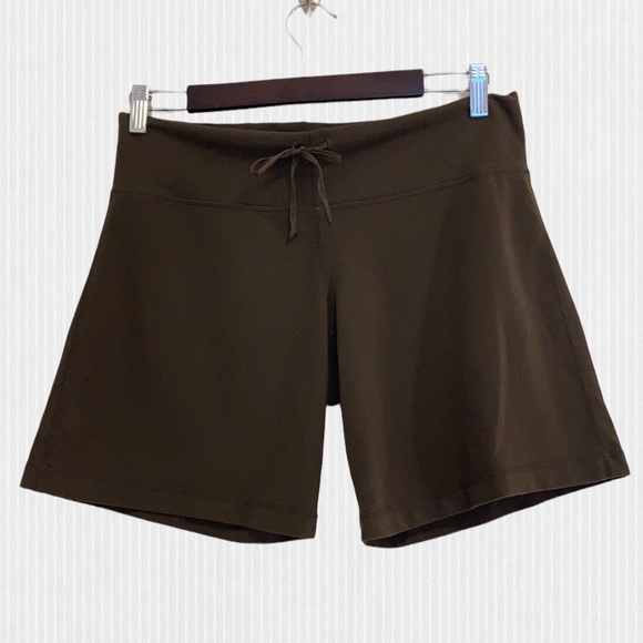 Lululemon Luon Brown Yoga Shorts Size 